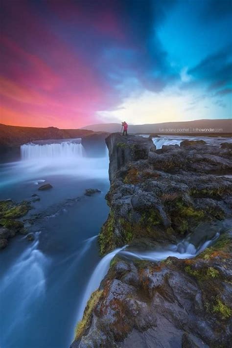 Godafoss Iceland Iceland Waterfall Europe Fall Travel