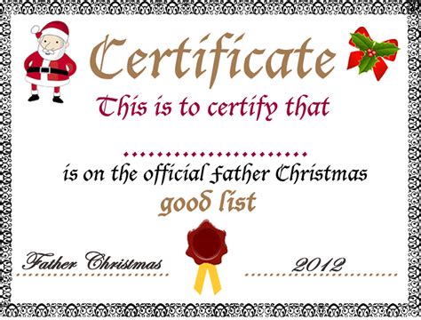 Help your child write a letter to santa with their wish list. Free printable xmas certificates | Download them or print