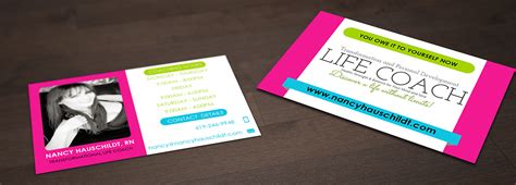 This content may inspire people to discuss and share with friends. Business Card Design for Nancy Hauschildt Life Coaching by ...