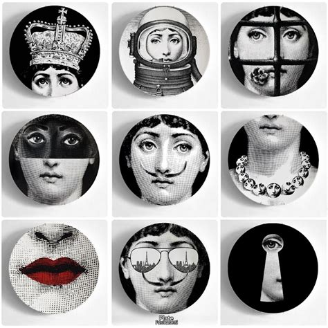 10 Inches Fornasetti Plate Wall Hanging Art Plates Fornasetti Crafts