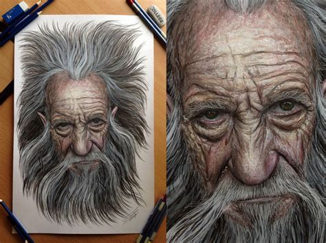 Old Man Pencil Drawing By Atomiccircus On Deviantart Pencil Drawings