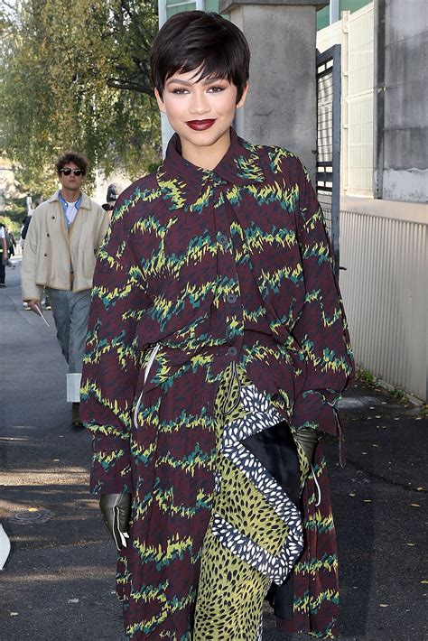 Zendaya Switches From A Pixie Wig To A Braided Hairstyle