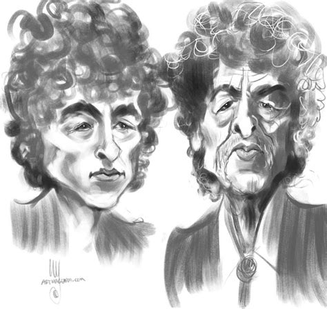 Caricatures Bob Dylan