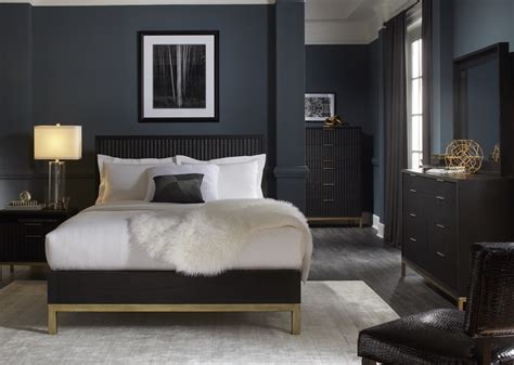 Maybe you would like to learn more about one of these? Kentfield Black and Gold Bedroom Collection | Las Vegas Furniture Store | Modern Home Furniture ...