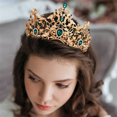 Fast Shipping Rose Gold Round Crown Royal Crown Full Crown Tiara