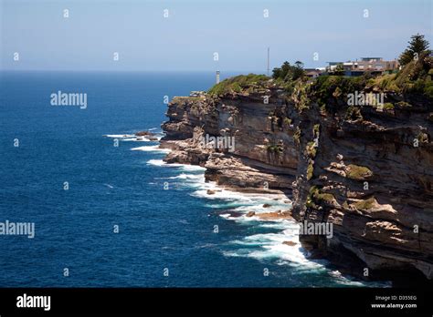 The Dramatic Coastal Cliffs With Houses Built On Top Vaucluse Sydney