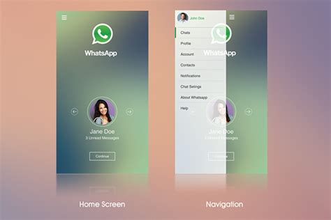 Whatsapp Layout Concept On Behance