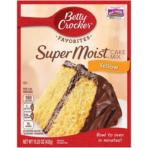 Betty Crocker Super Moist Yellow Cake Mix as low as $0.85! - Become a
