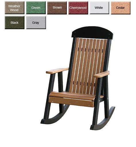 Poly adirondack chairs made from recycled milk jugs (95% recycled material). Outdoor Poly Furniture: Luxury Poly PRCHR High-Back Porch ...