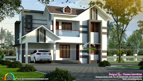 4 Bhk Villa In 1850 Sq Ft Kerala Home Design And Floor Plans