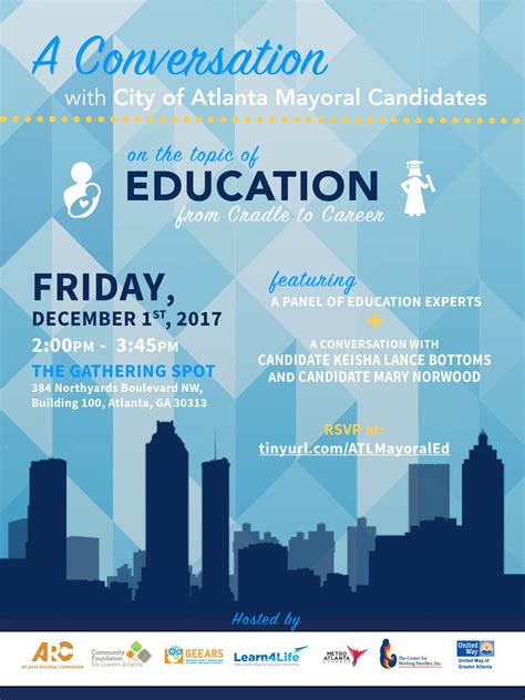 A Conversation W Atl Mayoral Candidates Education From Cradle To