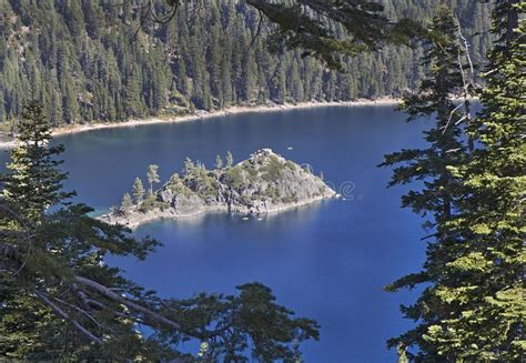 Emerald Bay Fannette Island Lake Tahoe California Stock Image Image