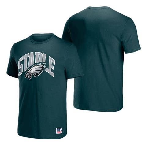 Philadelphia Eagles Staple Green Logo Lockup T Shirt