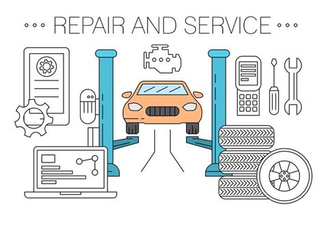 Free Vehicle Repair And Service Shop Vectors 140338 Vector Art At Vecteezy