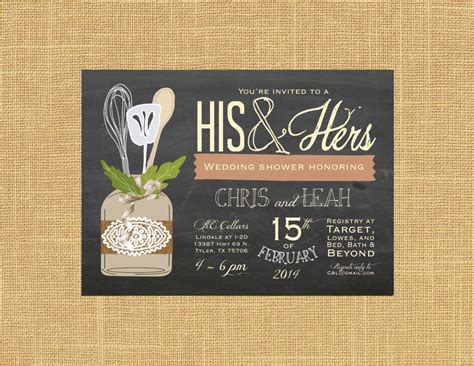 couples shower invitation his and hers couples shower etsy couples shower invitations