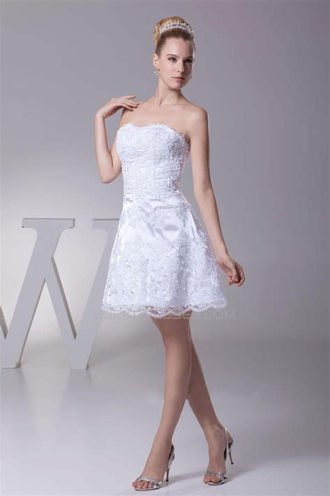 A Line Shortmini Bridal Wedding Dresses Wd010334