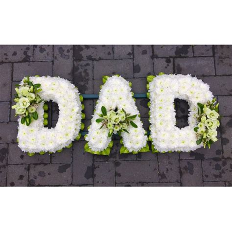 Dad Tribute White With Pastel Shades Order Funeral Flowers Online
