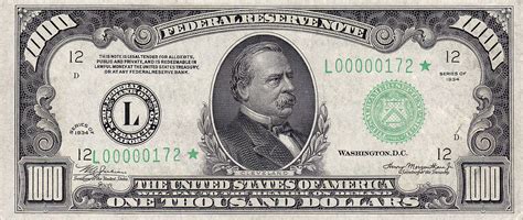 $1000 bill is one of the most interesting notes ever minted. Billet de 1000 dollars américains — Wikipédia