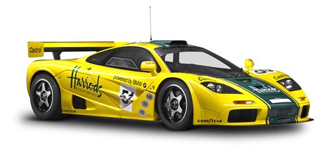 Mclaren P1 Gtr Yellow Sports Car Png Image Purepng Free Transparent