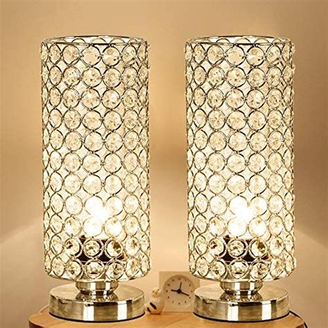 A wide variety of models, colors and shapes that will add comfort and beauty of your bedroom. Focondot Crystal Table Lamp, Decorative Nightstand Room L ...