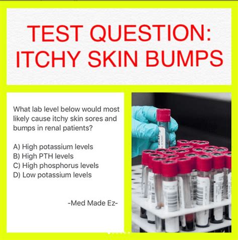 Test Question Itchy Bumps On Skin Med Made Ez Mme Nursing