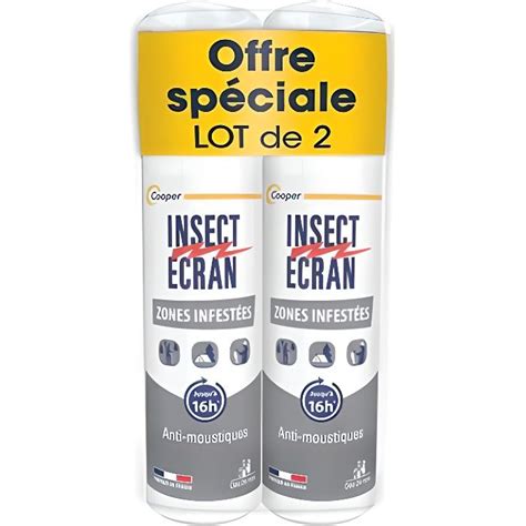 Insect Ecran Zones Infest Es Spray R Pulsif Peau Anti Moustiques X