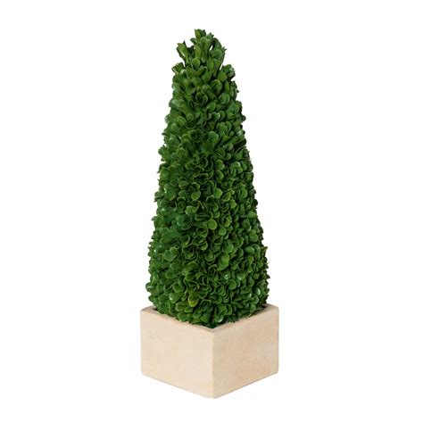 Aandb Home Faux Boxwood Potted Topiary Tree Small