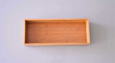 Custom Multifunctional 5 Piece Bamboo Storage Box Drawer Organizer Set