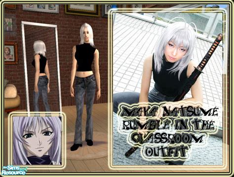 The Sims Resource Maya Natsumes Rumble In The Classroom Outfit