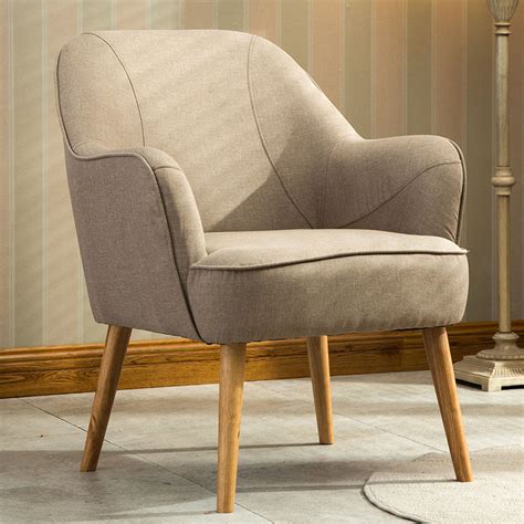 Consider the following types of chairs for your home: Mid Century Modern Indoor Fabric Arm Chair Wooden Legs ...