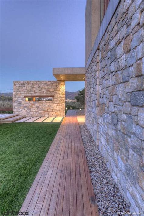 Stone House In Anavissos By Whitebox Architects Stone Architecture