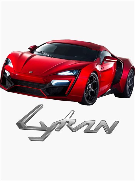 Lykan Hypersport Sticker For Sale By Automotiveguy Redbubble