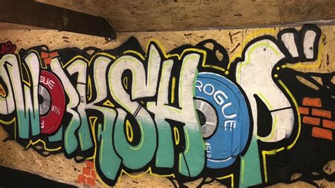 Amazing Garage Gym Graffiti Art Time Lapse By Jon Jiminez Youtube