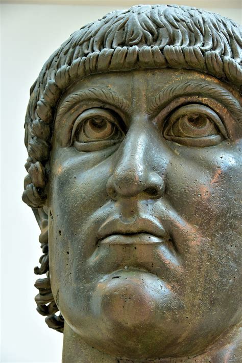 Colossal Of Constantine Bronze Head At Capitoline Museums In Rome