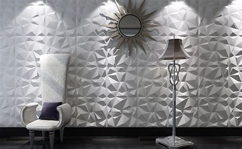 Wall decor wall sculptures decorative shelves wall tapestries clocks wall decals acrylic wall art. Art3d Textures 3D Wall Panels White Diamond Design Pack of 12 Tiles 32 Sq Ft (PVC) : Amazon.ca ...