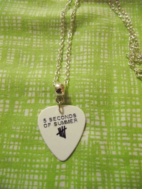 5 Seconds Of Summer 5sos Guitar Pick Necklace On 16 By Kazmarzjez 4