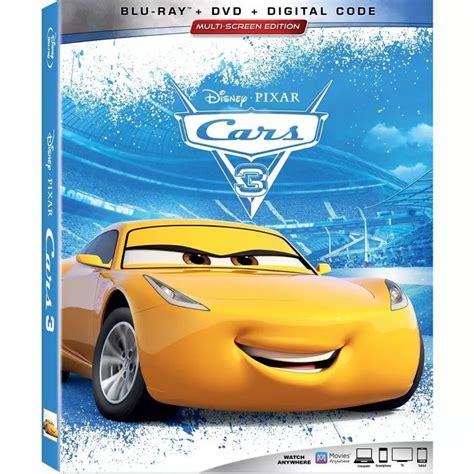 Cars 3 Blu Ray Dvd Digital In 2021 Disney Cars Cars Movie