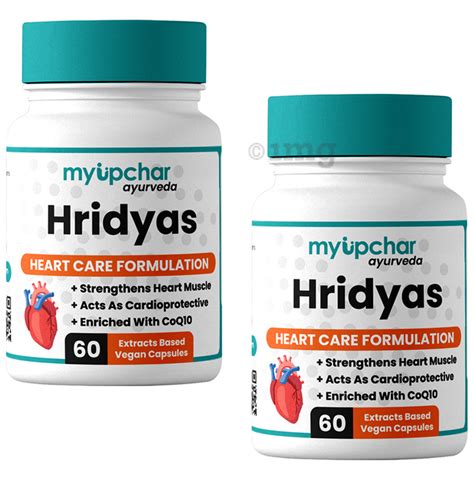 Myupchar Ayurveda Hridyas Extracts Based Vegan Capsule 60 Each Buy