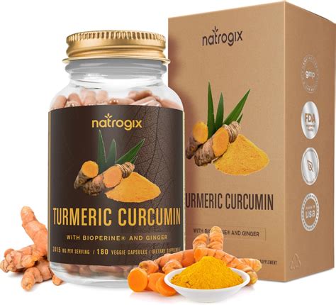 Amazon Com Turmeric Curcumin With Bioperine Ginger Mg Serving