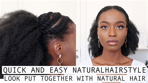 Look Put Together Quick And Easy Elegant Flat Twist Natural Hair Style