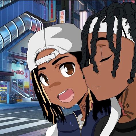 Pin By Georgie Muya On Anime Black Kings Swag Cartoon Anime Rapper