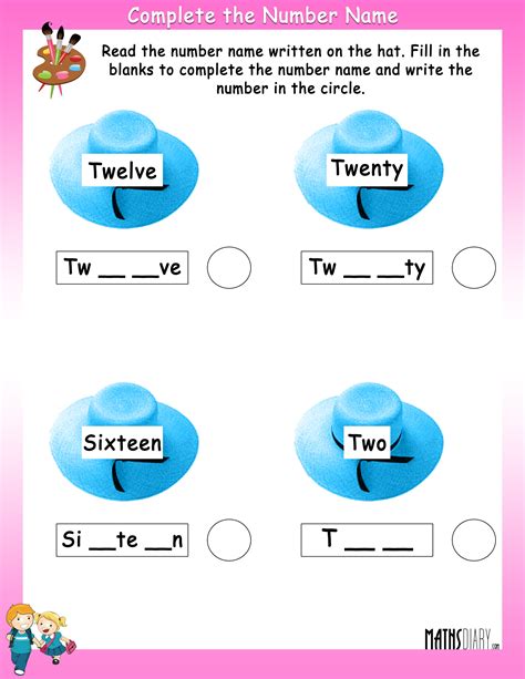 Both the even and odd numbers are included in counting numbers. Numbers - Grade 1 Math Worksheets - Page 2