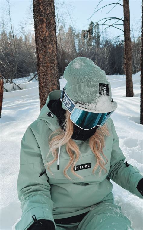 snowboard aesthetic on instagram for girls strobe brand in 2022 snowboarding women outfit