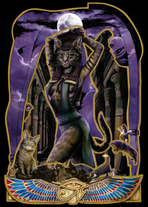 Bast Egyptian Goddess Of Protectionpleasurehealth And Magic Egyptian Cat Goddess Egyptian