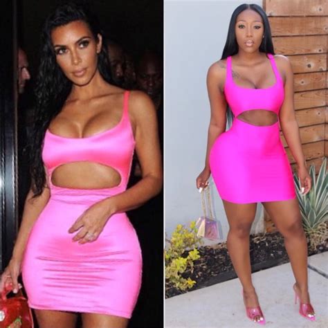 Dresses Pink Cutout Dress Kim Kardashian Poshmark