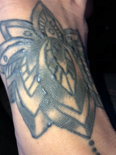 Bumps On Black Ink Initiation Last Sparrow Tattoo