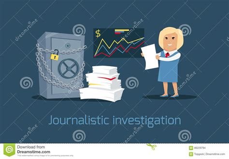 Journalistic Investigation Concept Vector Illustration Stock Vector ...