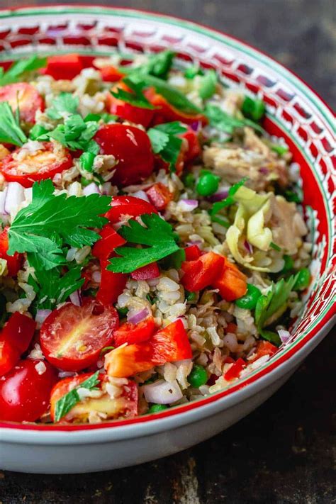 Youll Love This Bold Rice Salad Prepared Italian Style With Tuna