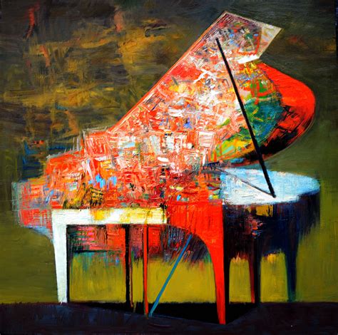 Piano Painting By Zheng Li Piano Art Lis Art Projects Figures