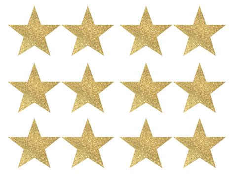 Gold Star Banner Christmas Garland Printable Paper Trail Design